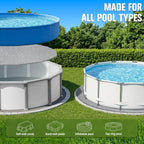 WaveHaven 15FT Pool Liner Pad,Round Pool Liners for Above Ground Swimming Pools,360G/M² Thicker Heavy Duty Round Pool Liner Pad,Underneath Pool Mat, Swimming Pool Liners for Padding and Protection