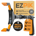 EZPIK Grabber Reacher Pro (43-inch), Premium Trash Picker with Comfortable Ergonomic Handle for Effortless Pickup of Trash, Litter & Small Debris, Ideal for Yard Work, Beach Cleanups & More