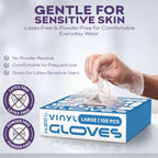 Vinyl Disposable Gloves X Large - 1000 Count Case Clear Food Safe Cooking and Household Cleaning Gloves - Powder Free and Latex Free Kitchen Glove for Meal Prep and Food Service
