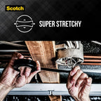 Scotch Vinyl 700 Electrical Tape, 5 Rolls, Black, 3/4-in x 66-ft, Commercial Grade, Rated for Temperatures Up to 194-Degree, Highly Flexible, Stretchy and Conformable (24413-BA-6)