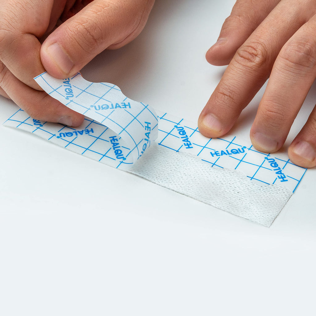 HEALQU Dressing Retention Tape, Non Woven Tape, 4in x 11yd 2 Rolls - Wound Dressing Tape Adhesive Cloth Tape Comfortable to The Body, with Easy Release Paper