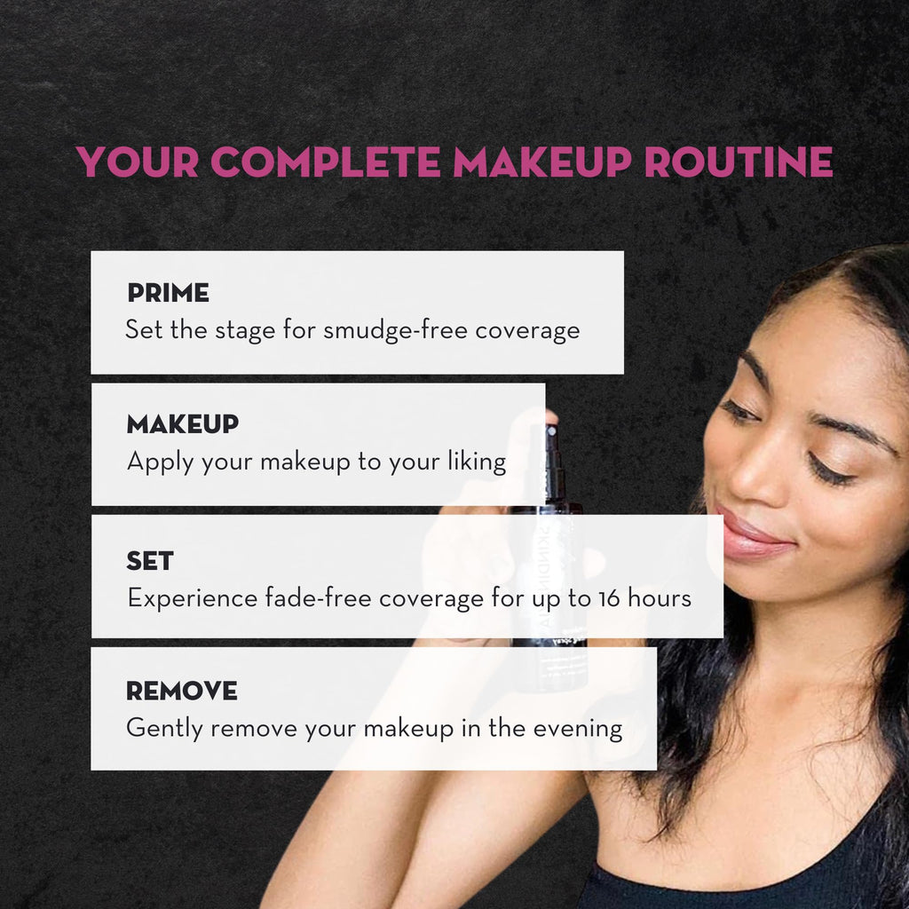 Skindinavia The Makeup Finishing Spray, Bridal Makeup Setting Spray, All-Day Wear, Long-Lasting Up to 16+ Hours, Heat-Resistant & Waterproof, Wedding Day, Bridal Shower Gift, 8.0 Oz