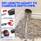 Holikme 35Feet Dryer Vent Cleaner Kit - Lint Remover,Fireplace Chimney Brushes,Replacement Parts,Duct Cleaning,Flexible Lint Brush with Drill Attachment×2,Use with or Without a Power Drill