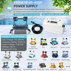 9995678 Power Supply with Cord Replacement for Dolphin Nautilus CC Plus, Premier,Apollo,Bio,Deluxe 5,DLX4,DX4,DX4S,DX5S,DX6, Edge,HD,M400,Neptune Plus,Prowler 830,Supreme M4 M5, Triton Plus,Wave 50 75