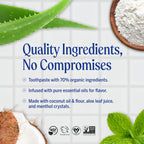 Dr. Bronner’s - All-One Toothpaste Variety Pack - Peppermint & Spearmint, 70% Organic Ingredients, Fluoride-Free, Helps Freshen Breath, Vegan (5oz, 4-Pack)