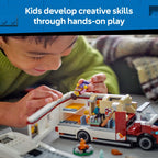 LEGO City Holiday Adventure Camper Van Building Toy Set - Vacation Toy for Kids, Boys and Girls, Ages 6+ - Gift for Birthdays - Includes 3 Minifigures and Accessories - 60454