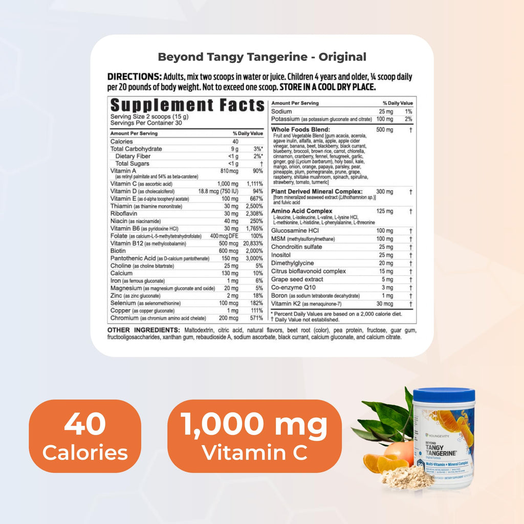 Beyond Tangy Tangerine - 420 G Canister, 2 Pack by Youngevity