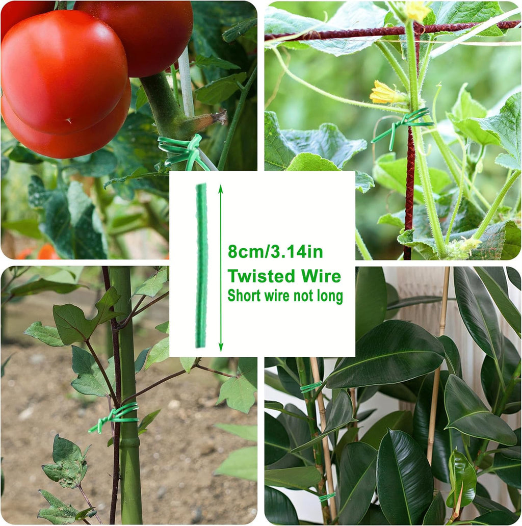70Sets Garden Stakes Set 255pcs with 14 Inch Plant Sticks and Stake Arms, DIY 4ft 5ft 6ft 7ft 8ft Tomato Stakes, Garden Stakes for Vegetables Tomato Pepper Indoor Outdoor Plants