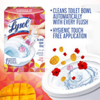 Lysol Click Gel Automatic Toilet Bowl Cleaner, Gel Toilet Bowl Cleaner, For Cleaning and Refreshing – Mango & Hibiscus, 6 applicators (Pack of 4, 24 Count Total)