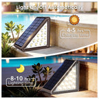 JEJOT Solar Step Lights Outdoor Waterproof IP65,Cool White Brown Solar Stair Lights, Outdoor Light Decor for Stair, Deck, Step, Porch and Outside Patio, 12 Pack