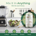 Keppi MCT Oil - from 100% Coconuts - Flavorless C8 and C10, Non-GMO, Certified Gluten-Free, Palm Oil Free, Vegan, Kosher, Halal, 32 oz Coconut Oil