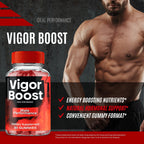 Vigor Boost Gummies, Official VigorBoost Supplement Gummy for Men - Maximum Strength Performance, All Natural Support for Overall Health & Wellness, Advanced Vigor Boost Health Reviews (3 Pack)