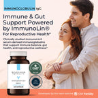 Molecular Fertility Immunoglobulin IgG Supplement for Men & Women - Dairy-Free, Bovine Colostrum Alternative - IGA IgM ImmunoLin for Immune Support, Gut Health, Reproductive Wellness - 60 Servings