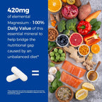 Vitalibre 10 in 1 Magnesium Complex, 420mg Elemental Magnesium | Ultra Strength, Max Absorption | Chelated Magnesium Supplement for Nerves, Bone & Heart Health | Non-GMO, 240 Vegan Capsules