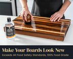 Mevell Food Grade Mineral Oil for Wood Cutting Board - 16oz, Food Safe USP Certified Cutting Board Oil & Butcher Block Conditioner for Bamboo Boards, Marble, Soapstone, Stainless Steel, Made in USA