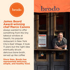 Brodo Deeply Rooted Organic Chicken Broth with Turmeric & Ginger, Nutrient-Rich Chicken Bone Broth Organic, High in Protein and Collagen for Wellness and Cooking, (6x 8.3 oz. Pouches)