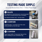 Restaurant Sanitizer Test Kit Combo, 2 x Vial of 100 Strips Each QR5 Quat Sanitizer 0-400PPM & Chlorine Test Strips 0-200PPM Testing Kit for Food Service, Bar & Restaurants Supplies by FryOilSaver Co.