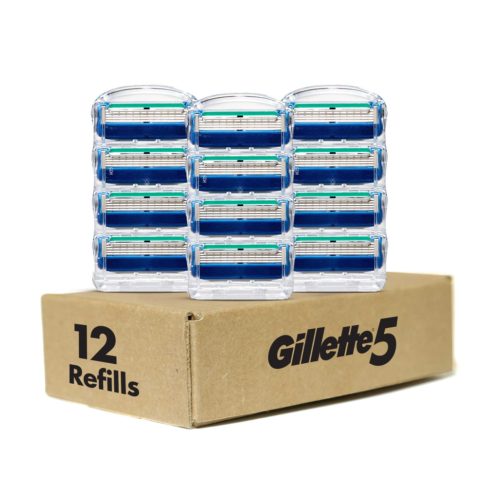 Gillette Razor 5 Blade Gillette 5 Men's 5-Blade Razor Blade Refills, 12 Count