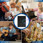 Sheet Music Folder 4 Pages Expand Piano Sheet Music Binder 30 Sleeves 60 Pages A4 Size Black Double Side Writable Choir Folder for Marching Band Piano Fits Letter Size (8.5x11in/216mmx279mm)