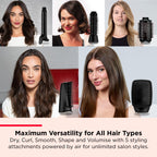 REVLON One-StepTM Blow-Dry Multi Air Styler 5-in-1 (Detachable Heads, Curler, Dryer, Volumiser, Styler and Shape Enhancer). RVDR5370