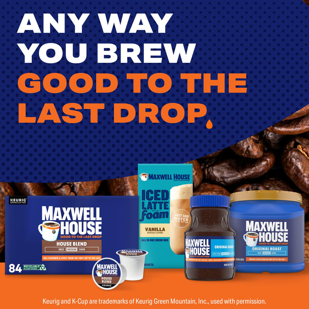 Maxwell House K-Cup® Coffee Pods, 84 ct Box, House Blend Medium Roast