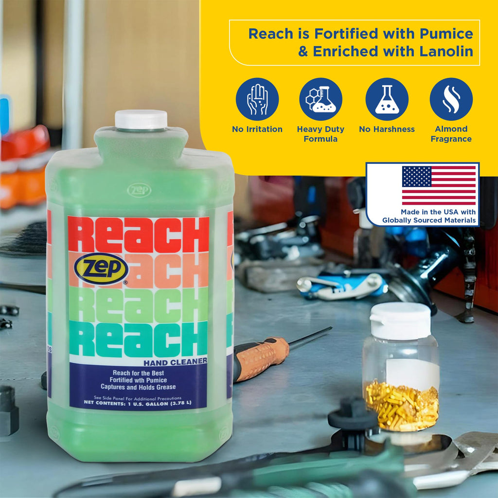 Zep Reach Industrial Strength Hand Cleaner - 1 Gallon (Case of 4)