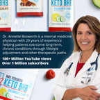 Dr. Boz - Keto BHB Powder - Cucumber Lemon, 20 Packets - Ketones Drink - Increase Energy & Reduce Cravings - Max Strength Dietary Supplement - Quality Tested - Made in The USA - 10.9oz (310g)