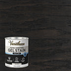 Varathane Total Control Gel Stain | Low Odor Water-Based Formula | Thick Gel Formula for Vertical Surfaces | Ideal for Wood, Metal & Fiberglass | Quart | Black