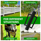 DCLFIRMX Fence Post Driver with Handle 16.5 Inch T Post Driver, 8LB Heavy Duty Hand Post Pounder, 2.7 inch Inner Diameter Hand Post Rammer for Metal Fence Stake, U Channel, Sign Post