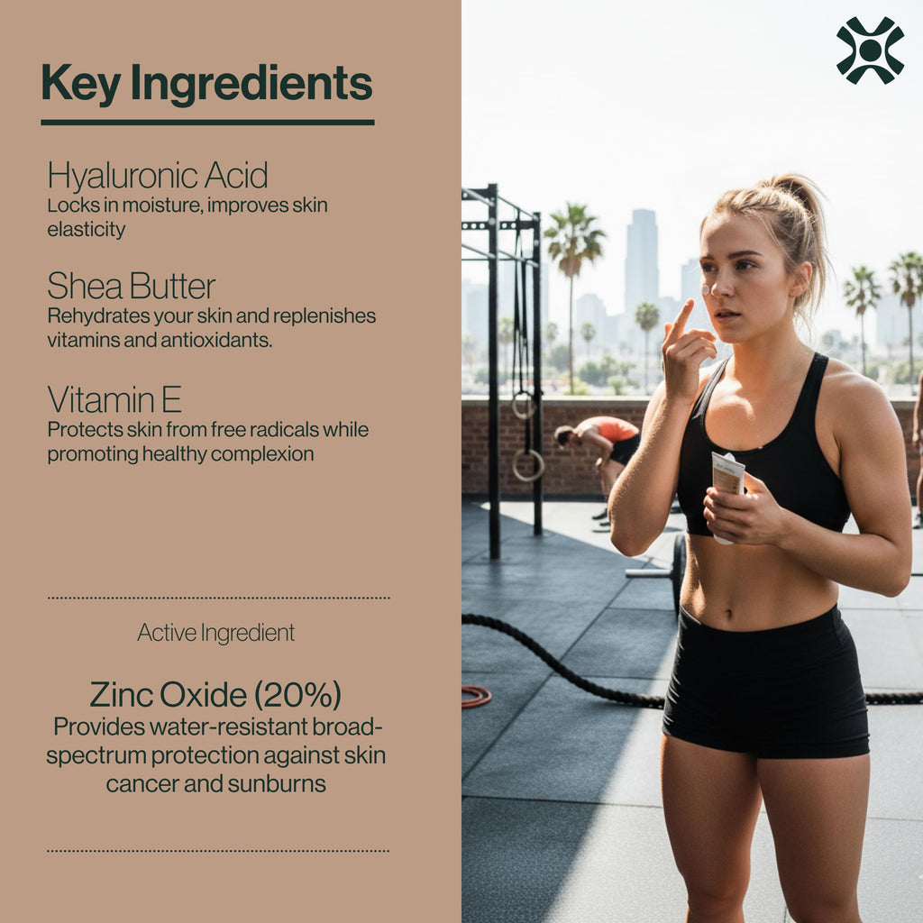 Dermasport SPF 50 Sunscreen for Face Lotion for Athletes, Zinc Oxide Hydrating, Non-Greasy, Broad Spectrum Sun Protection, Oil-Free, Reef-Safe, Face Sunscreen Resistant to every Sport