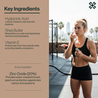 Dermasport SPF 50 Sunscreen for Face Lotion for Athletes, Zinc Oxide Hydrating, Non-Greasy, Broad Spectrum Sun Protection, Oil-Free, Reef-Safe, Face Sunscreen Resistant to every Sport