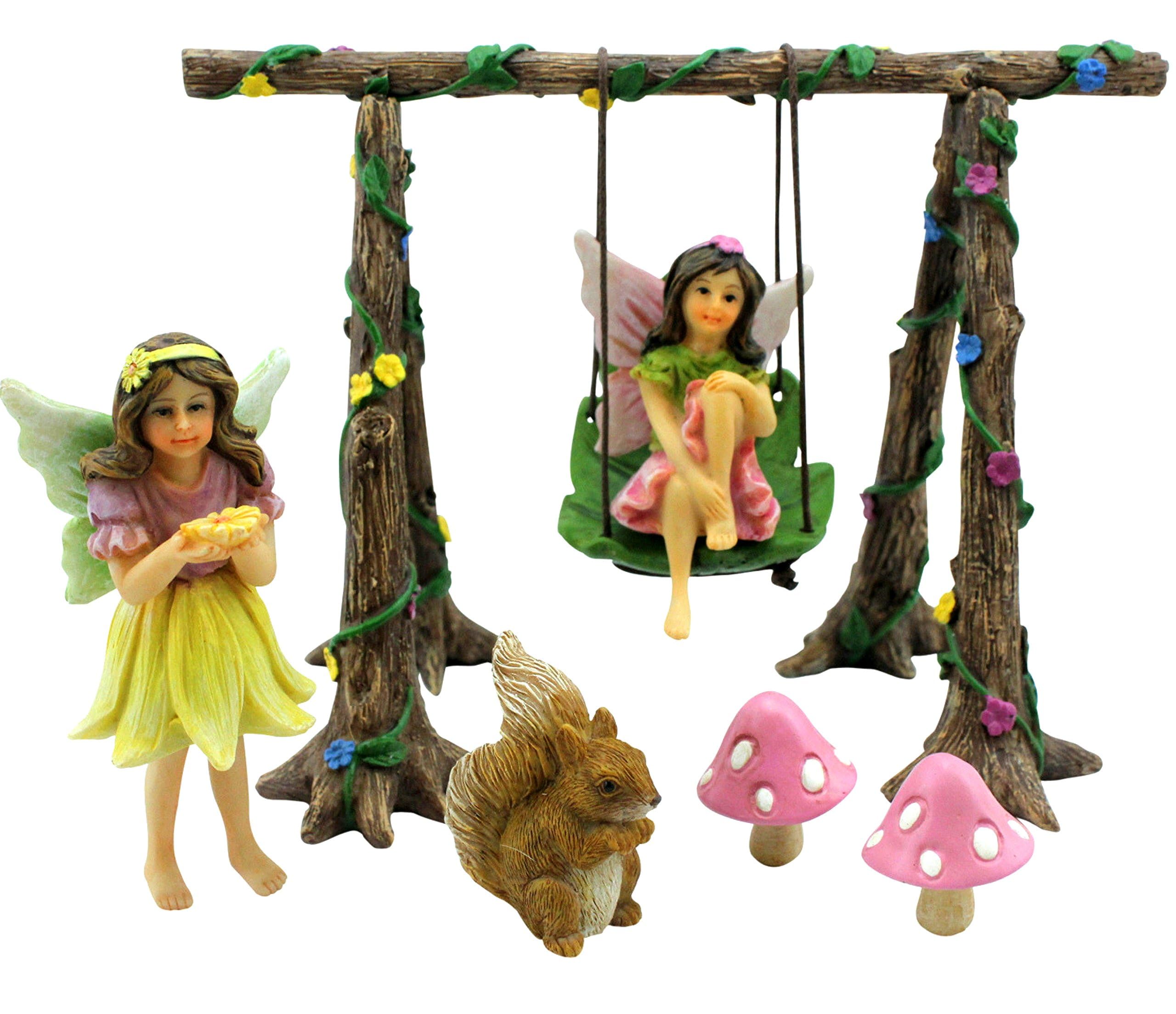 PRETMANNS Fairies for Fairy Garden Outdoor Accessories Kit - 6 Pieces