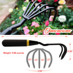 Kemaier 5-Piece Garden Tool Set, Heavy-Duty Stainless Steel Premium Tools