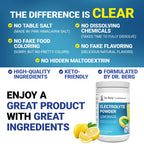 Dr. Berg Zero Sugar Hydration Keto Electrolyte Powder - Enhanced w/ 1000 mg of Potassium & Real Pink Himalayan Salt (NOT Table Salt) - Lemonade Flavor Hydration Drink Mix Supplement - 100 Servings