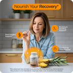 Balancebreens Bromelain 500mg Veggie Capsules – 2400 GDU Pineapple Extract Supplement for Joint Support, Natural Swelling Support, and Healthy Digestion – 180 Capsules Made in USA