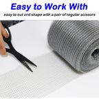 Wire Mesh Hole Fill Fabric 5 in X 103Ft, Weep Holes Filler and Covers, Upgraded Stainless Steel Wire Mesh, Flexible Stretchy Hardware Cloth for Garden House and DIY, Mice Control Rodent Barrier
