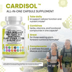 Clean Nutraceuticals Citrus Bergamot Red Yeast Rice Capsules with Plant Sterols - with Hawthorn Extract Olive Leaf Niacin Vitamin K3 D3 COQ10 Guggul & More