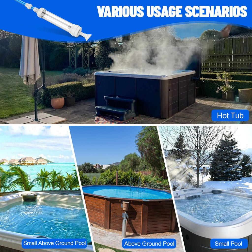 6250 Paradise Power Spa Vacuum for Hot Tub, No Pumping, No Batteries or Electricity, Portable Vacuum Spa Vac Cordless, Handheld Hot Tub Vacuums Picks Up Sand, Leaves & Debris, Water Pressure Powered