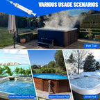 6250 Paradise Power Spa Vacuum for Hot Tub, No Pumping, No Batteries or Electricity, Portable Vacuum Spa Vac Cordless, Handheld Hot Tub Vacuums Picks Up Sand, Leaves & Debris, Water Pressure Powered