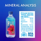 FIJI Artesian Bottled Water, 500 mL (16.9 fl oz), Pack of 24