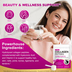 AEBEFBAW Multi Collagen Peptides Powder | Types I, II, III, V, X | 16 Oz (41 Servings) Hydrolyzed Collagen Peptides | Supports Healthy Skin, Joints, Hair, and Nails | Unflavored & Dissolves Easily