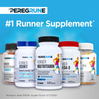 PEREGRUNE Runner Multivitamin Gummies - Daily Vitamin for Running with Vitamins A, C, D, E, and B Complex – 50% Less Sugar – Antioxidants, Recovery, Endurance, and Energy Gummy – Running Supplement