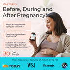 Molecular Fertility Peak Prenatal - Doctor Formulated Prenatal Vitamins for Women - Third Party Tested Fertility Supplement - Choline, Methylated Folate, Vitamin D, Iron, Probiotics - 30 Day Supply