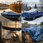 18 Ft Round Pool Liner Pad - Mat Tarp for Under Pool, Above Ground Pool Mat, Pool Ground Cloth, Pool Bottom Pad, Waterproof PE Tarp, Puncture Protection & Extend Liner Life