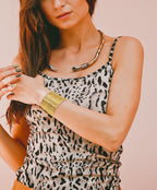 BOMAIL 6 Pieces Gold Upper Arm Cuff Band Bracelet Set