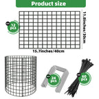 UNIFAMILY 12 Pcs Plant Protectors from Animals, 16x12IN Metal Plant Cage to Keep Animals Out, 4 Pack Garden Cages to Keep Animals Out, Garden Protection for Vegetables Chicken Wire Cage for Plants