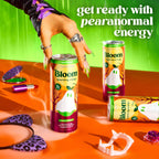Bloom Nutrition Zero Sugar Energy Drink, Pear Scare, 12oz 12pk