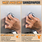15 PCS Wet Dry Sandpaper 5000 Grit Sheets for Polishing & Finishing