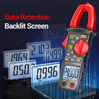 ANENG Digital Clamp Meter Multimeter Tester with AC/DC Current,Voltage, NCV Amp Ohm Volt 4000 Counts Meter Measures Capacitance, Resistance, Diodes, Continuity Frequency Backlight Electrican Tools