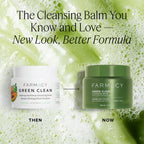 Farmacy Makeup Remover Cleansing Balm - Green Clean Waterproof Makeup Remover Balm + Oil Cleanser for Face - Gently Melts Make Up + SPF - Hydrates + Softens Skin with Super Greens + Papaya (200ml)